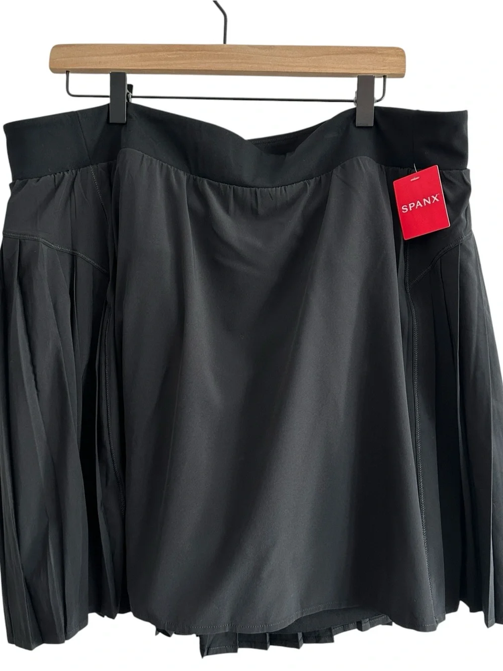 Spanx Women Skort Black‎ 3X Get Moving Pleated Golf Tennis Pickleball New